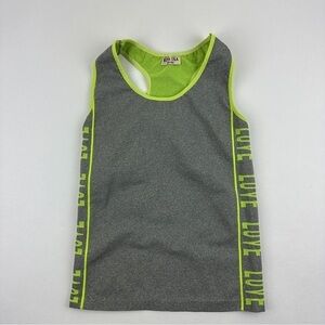 Riva USA Tank Top Womens One Size Gray Green Sleeveless